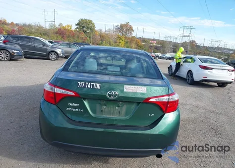 2016 Toyota Corolla Le from USA, damaged, VIN 2T1BURHE0GC742433